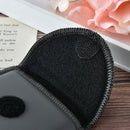 hearing aid carrying pouch bag holder small black pu leather material storage sp