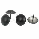 Metal Round Pin Furniture Decorative Domed Nails 4cm Dia Black 4Pcs X9M6