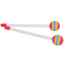 1pair Hand Percussion Hand Drum Mallets Lollipop Head Drum Knock Hammers Sti Kw