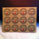 60x Thank You Self-adhesive Stickers Kraft Label Stickers Gifts Labels Paper3C