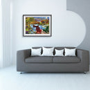 5D DIY Diamond Painting Country Boatman Full Drill Embroidery Picture Decor