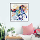 5D DIY Full Drill Diamond Painting Colorful Horse Cross Stitch Embroidery