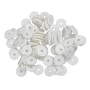 Pack of 90 Pianos Balance Front Rail Punchings DIY, White