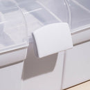 Makeup Organizer Nail Art Storage Box Handheld Desktop With Handle Double Layer