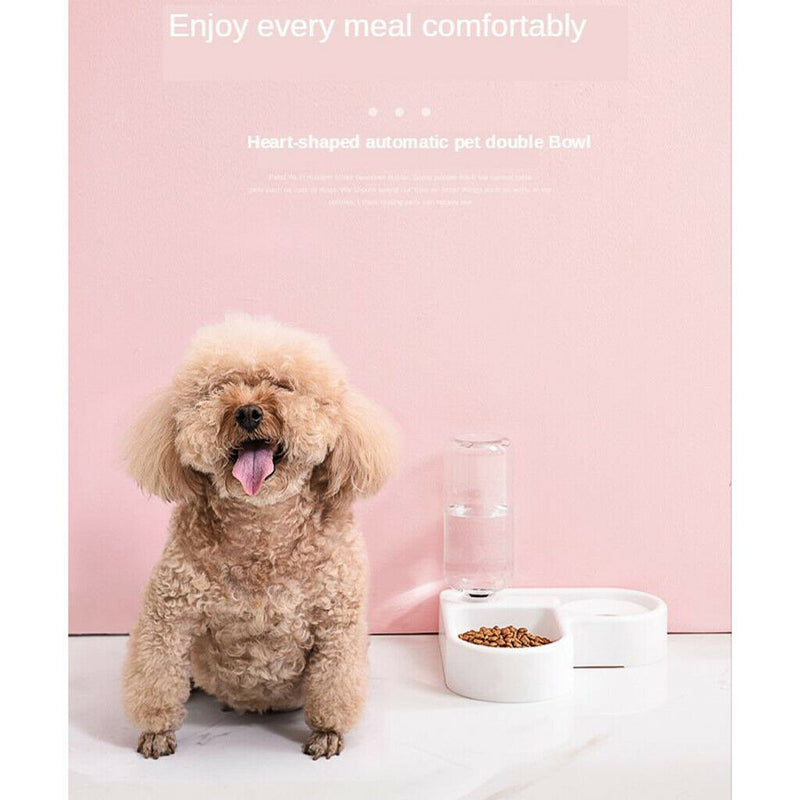 Automatic Pet Feeder Bowl Water Dispenser for Small or Medium Size Dogs Cats