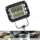 4 Inch Led Work Light Bar Side Shooter Combo White +Yellow Driving Strobe L