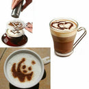 5X(Various Themes 16pcs Coffee Stencils, Frosted Transparent Coffee Decora S8M5)