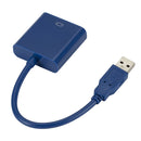 USB 3.0 to VGA Video Display Adapter 1080P Multi-Display Converter (Blue)