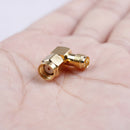 rp sma male jack to rp sma female jack screw thread brass connector 90degree Fw