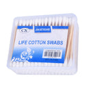 100pcs/box Disposable Double Heads Cotton Swabs Makeup Cotton Buds (Square) A