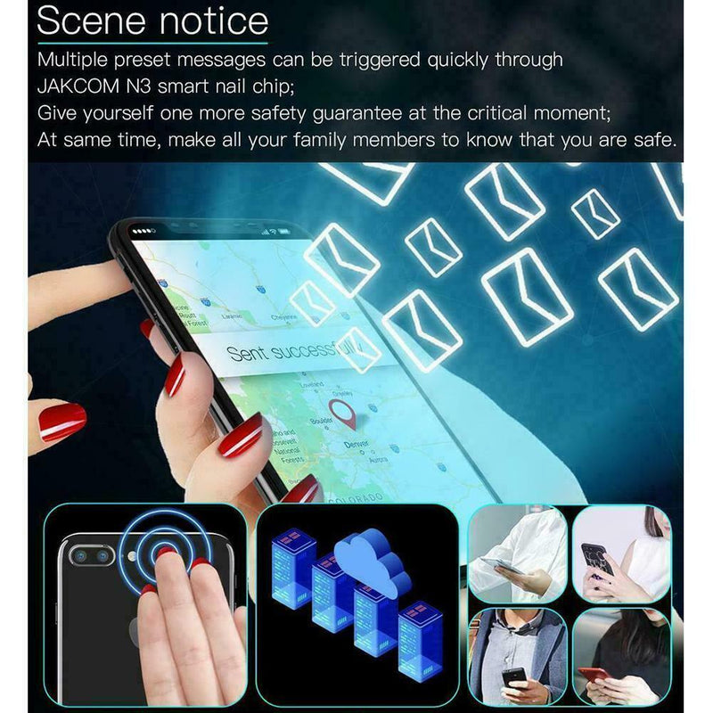 1Pc Women Creative N3 Smart Nail Chip Stickers Online New Functions O0M0