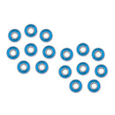16Pcs 608RS Abec 9 Skateboard Bearing 8x22x7mm for Longboard Inline Blue