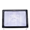 Large A4 Page Hands Free 3x Magnifying Glass With Light  Magnifier Reading LJ