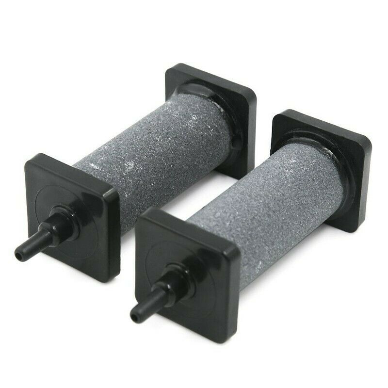 Gray Airstone Bubble Aerator Air Curtain Pump for Aquarium Fish Tank 2pcs D6F3