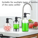 Soap Dispenser Replacement Pump,4Pack Rust-Proof Stainless Steel with Black