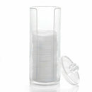 Acrylic Round Contain Cosmetic Makeup Cotton Pad Organizer Jewelry Hold XJG