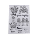 Transparent Clear Silicone Stamps Flowers pots for DIY Scrapbooking Card Making/