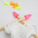 6pcs Knitting Needles Point Protectors Needle Tip Stopper Cover Accessorie@