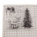 Merry Christmas Tree Reindeer Stamp clear Silicone craft for DIY Scrapbooking JR