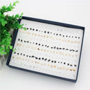 100Pairs Multiple Stud Earrings Set Wholesale Lovely Cute Earrings Bulk Fashion
