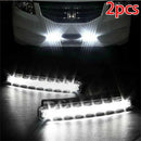 Universal 8 LED Car Light DRL Fog Daylight Driving Daytime Runing White Lamp â„–[