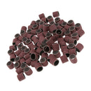 100 Pieces Sanding Drums Sanding Bands Sleeves For Rotary Tools 400#