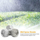 Copper Mist Spray Nozzle Garden Water Cooling Sprinklers Irrigation Tools