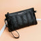 Fashion Leather Women Shoulder Crossbody Handbag Solid Color Envelope Bag