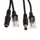 Active PoE Power Over Ethernet Splitter + Injector 24-36V to 12V PoE Adapter