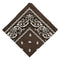 Unisex Cotton Double Sided Print Cowboy Bandana Head Wrap Neck Scarf Coffee