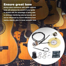 50MM Guitar Pickup Piezo Transducer 6.35MM Output Jack for Ukulele Guitar