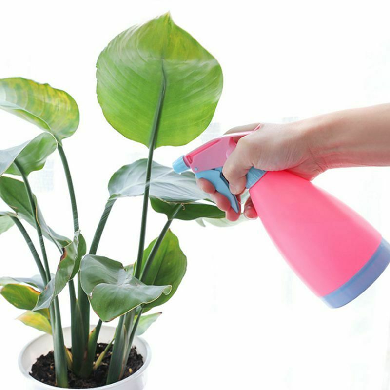 400ml Plastic Hairdressing Spray Bottle Blow Can Plant Flower Water Pink V6Z2