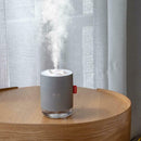500ml 7 Color LED Ultrasonic USB Humidifier Essential Oil Diffuser (Grey)