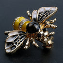 Fashionable Bumble Bee Crystal Brooch Pin Costume Badge Party Jewelry Gift FJ9O4