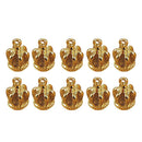 20 Pieces Golden Crowns Charms Pendants DIY Craft Jewelry Making