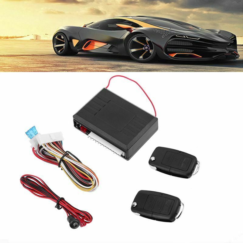 Universal Car Alarm Systems 12V Auto Remote Central Kit Door Lock Locking V H9E8