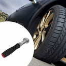 Portable Car Tire Repair Tool Metal Compaction Roller with Rubber Handle A