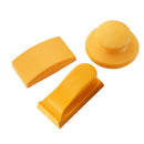 5 Inch Sanding Block Rubber Hook Loop Backing Pad Sandpaper Holder Hand Gri F2C2
