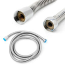 Flexible 2M Stainless Steel Shower Hose Bathroom Heater Water Head Pipe New