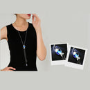 Fashion Long Fish Sweater Chain Necklace High Jewelry Crystal Women's Chain