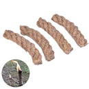 4Pcs Outdoor Survival Camping Fire Lighter Waxed Ropes Waxed Hemp Twine Cord ME