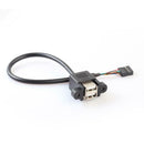 9 Pin Motherboard Header to 2 Ports USB 2.0 Female Cable Adapter for PC