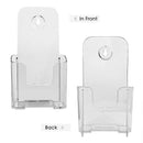 6 Pack Premium Trifold 4 Inches Wide Brochure Holder, Plastic Brochure Hold