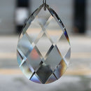 10Pcs Chandelier Ball Drop Crystal Glass Loose Spacer Ornaments Xmas Decor Clear