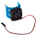 For 1/10 RC Car Aluminum Heat sink For 540 550 3650 Motor With 5V Cooling Fan