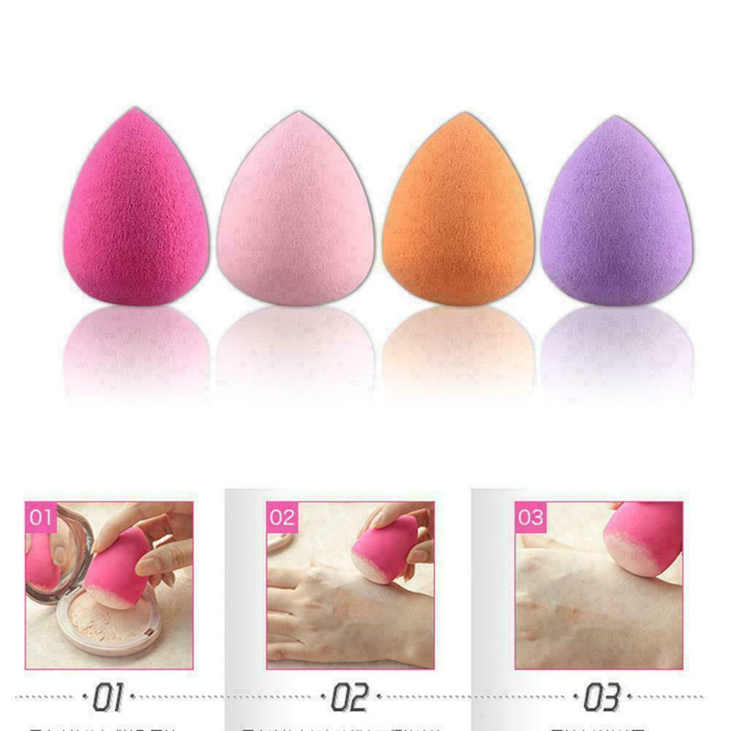 4pcs/ Mini Makeup Blender Foundation Puff Sponges C7E8 E6F2