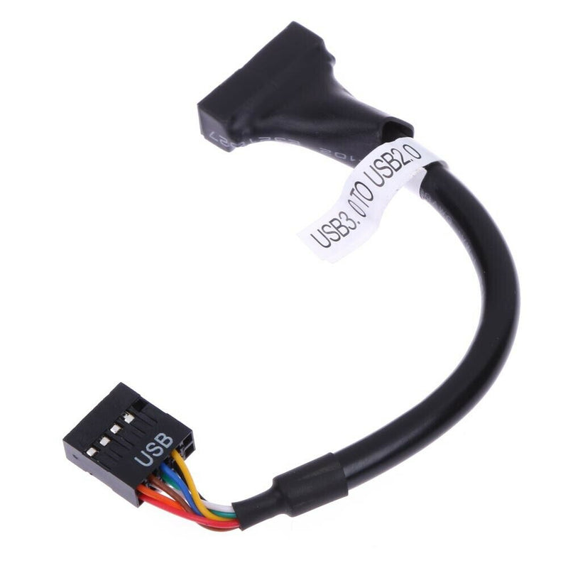 USB 3.0 20 Pin Male to USB 2.0 9 Pin Motherboard Female  Cable