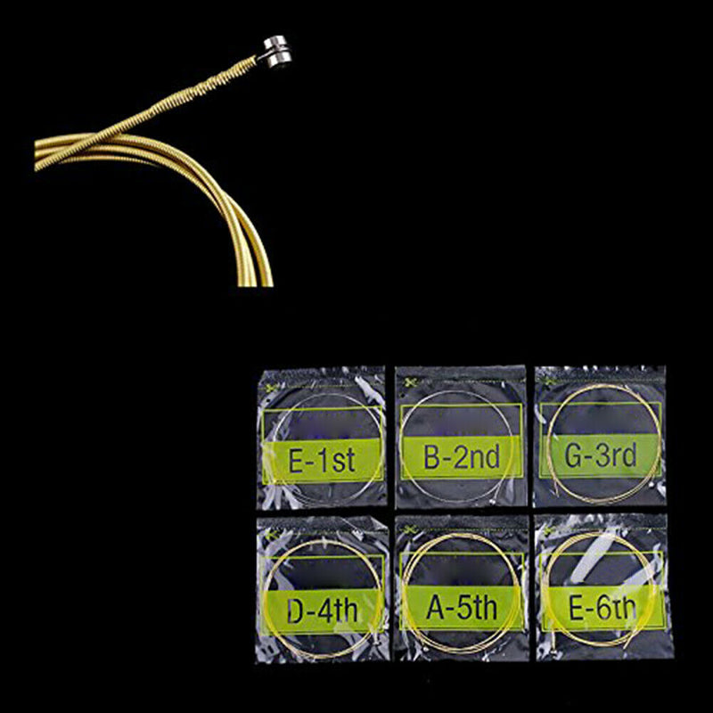 1 Set Acoustic Guitar Strings String Set Steel Core Super Light