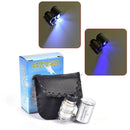 60X Magnifying Magnifier Microscope Jeweler Eye Jewelry Loupe Loop Led Light Ew