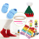 3Pcs Weaving Sock Knitting Loom Crafts Tools Sock Scarf Hat Weaver Needle SewiFT
